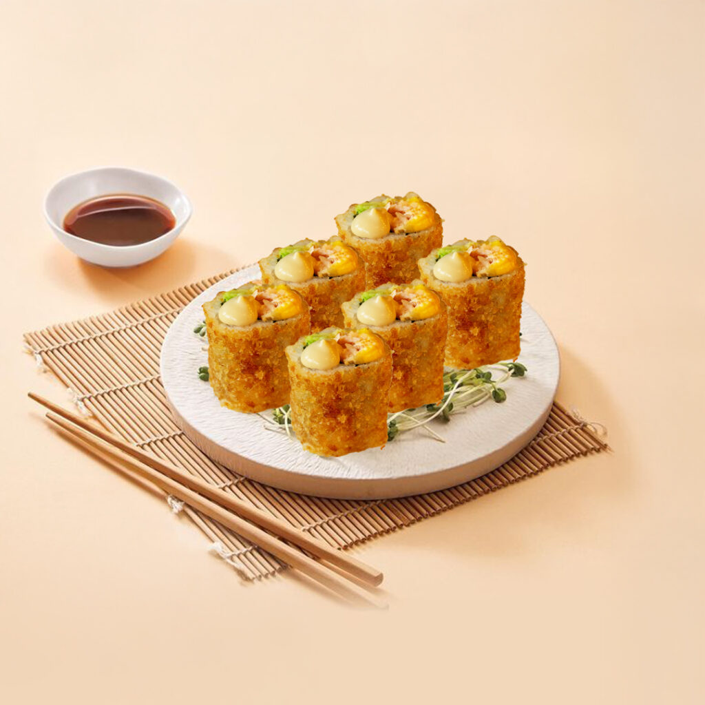 California sushi frits Tastyrice au saumon et avocat, roulés dans une panure croustillante. - Sushi Paris - Sushi Bordeaux