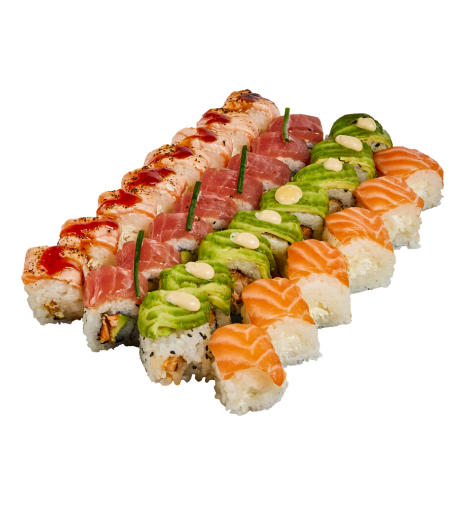 Meilleur sushi bordeaux - meilleur sushi paris - Box Fusion avec red dragon, cobra et tasty roll signature - Tastyrice Lormont - Tastyrice Clichy