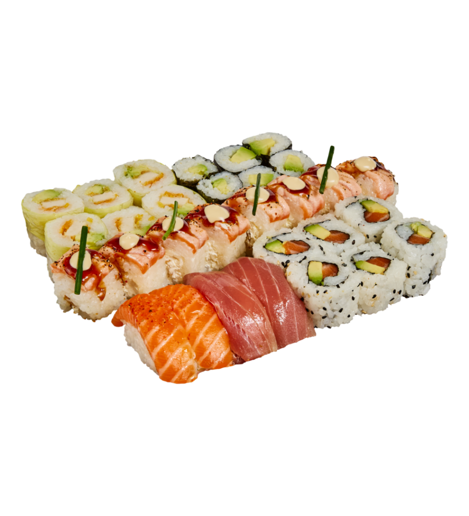Meilleur sushi bordeaux - meilleur sushi paris - Box dégustation avec sushi saumon, thon rouge et california premium - Tastyrice Lormont - Tastyrice Clichy