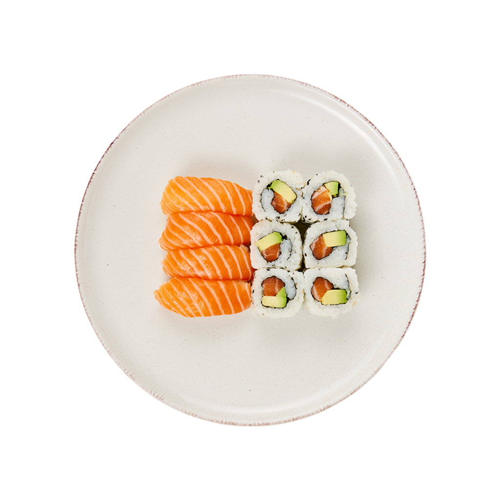 Meilleur sushi bordeaux - meilleur sushi paris - Menu sushi Tasty 1 avec california saumon et sushi saumon frais - Tastyrice Lormont - Tastyrice Clichy