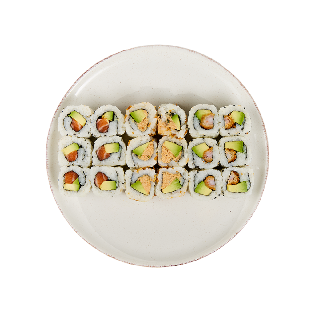 Meilleur sushi bordeaux - meilleur sushi paris - Menu california avec crevettes tempura et thon cuit - Tastyrice Lormont - Tastyrice Clichy