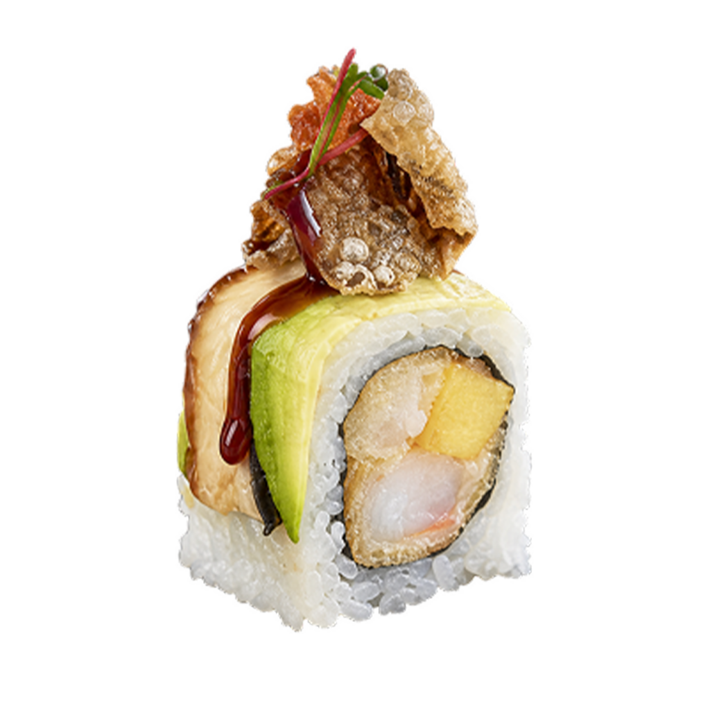 Meilleur sushi bordeaux - meilleur sushi paris - Avocado top avec crevette tempura, avocat et mangue - Tastyrice Lormont - Tastyrice Clichy