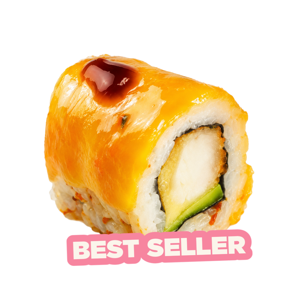 Meilleur sushi bordeaux - meilleur sushi paris - Caesar roll au poulet croustillant, avocat et parmesan - Tastyrice Lormont - Tastyrice Clichy