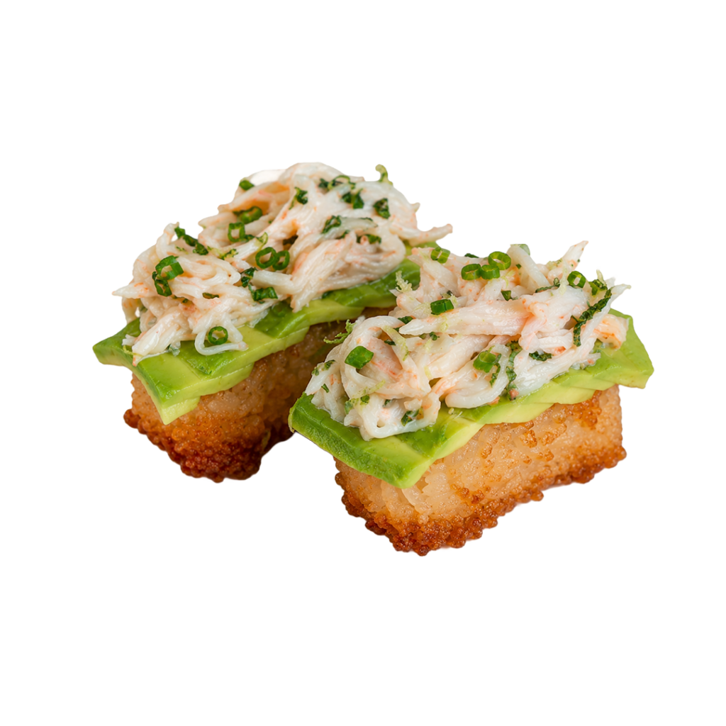 Meilleur sushi bordeaux - meilleur sushi paris - Crispy sushi avocat crab croustillant et fondant au crabe - Tastyrice Lormont - Tastyrice Clichy