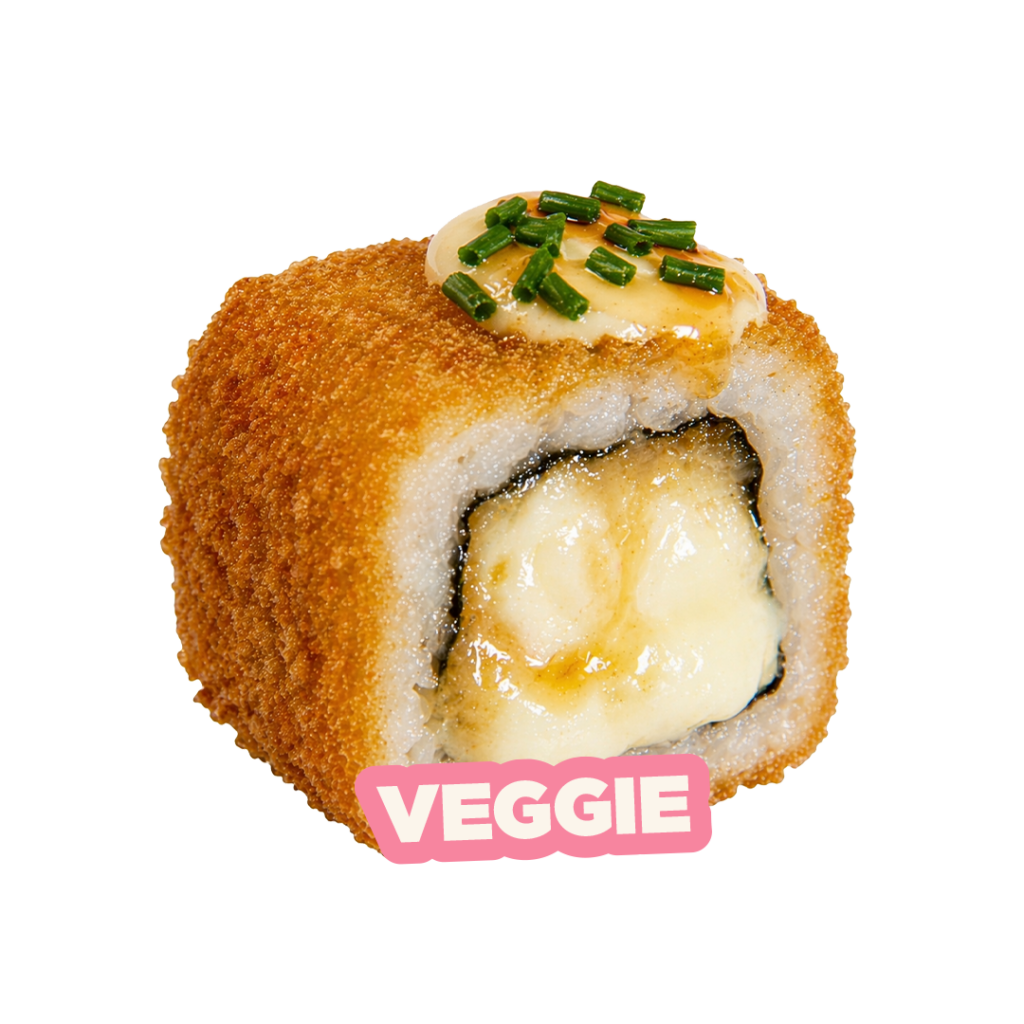 Meilleur sushi frit bordeaux - meilleur sushi frit paris - Crispy mozzarella végétarien avec fromage fondant et miel - Tastyrice Lormont - Tastyrice Clichy