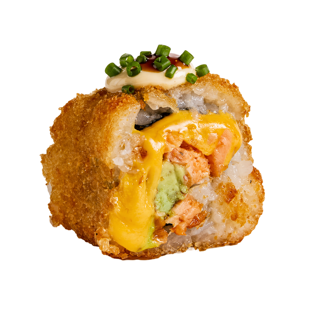 Meilleur sushi frit bordeaux - meilleur sushi frit paris - Crispy saumon avocat au cheddar fondant et sauce teriyaki - Tastyrice Lormont - Tastyrice Clichy