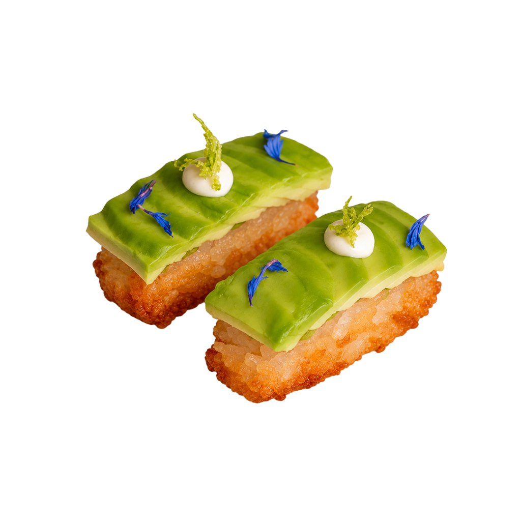 Meilleur sushi bordeaux - meilleur sushi paris - Crispy sushi avocat croustillant avec topping gourmand - Tastyrice Lormont - Tastyrice Clichy