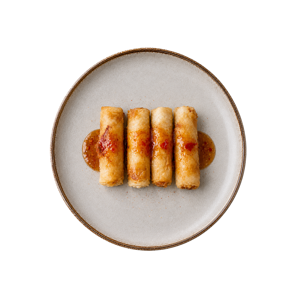 Nems poulet croustillants servis avec sauce asiatique maison - Tastyrice Lormont - Tastyrice Clichy