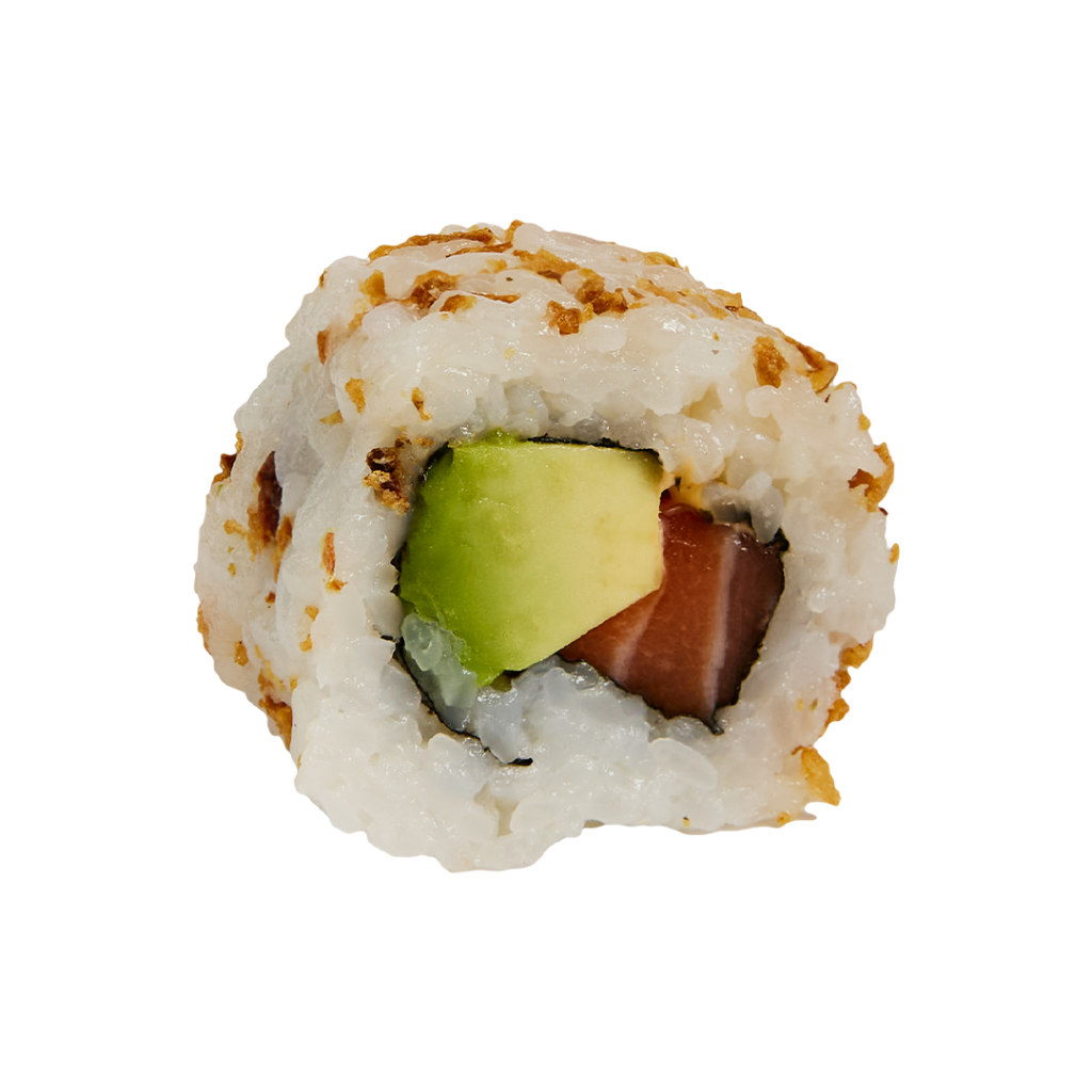 Meilleur sushi bordeaux - meilleur sushi paris - California saumon avocat oignons frits croustillant et généreux - Tastyrice Lormont - Tastyrice Clichy
