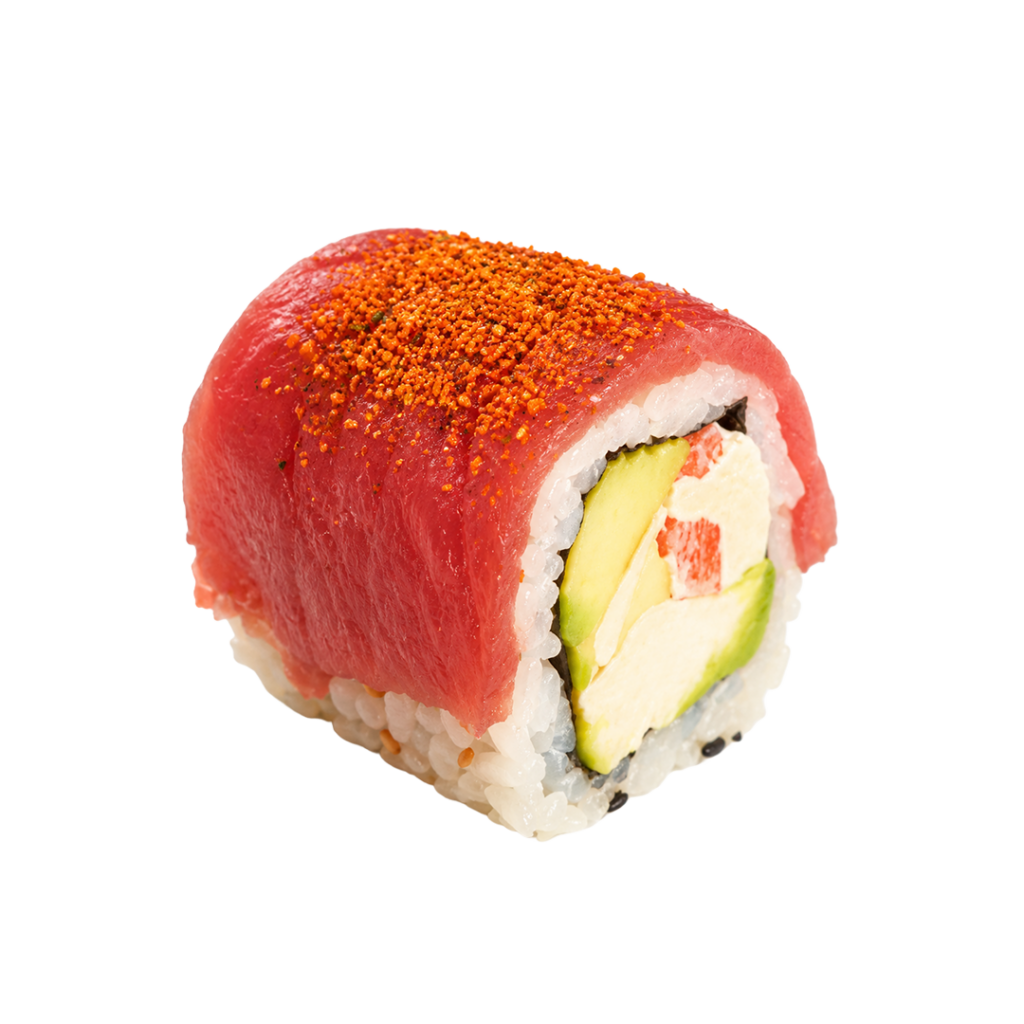 Meilleur sushi bordeaux - meilleur sushi paris - Red dragon roll au thon mariné et avocat - Tastyrice Lormont - Tastyrice Clichy