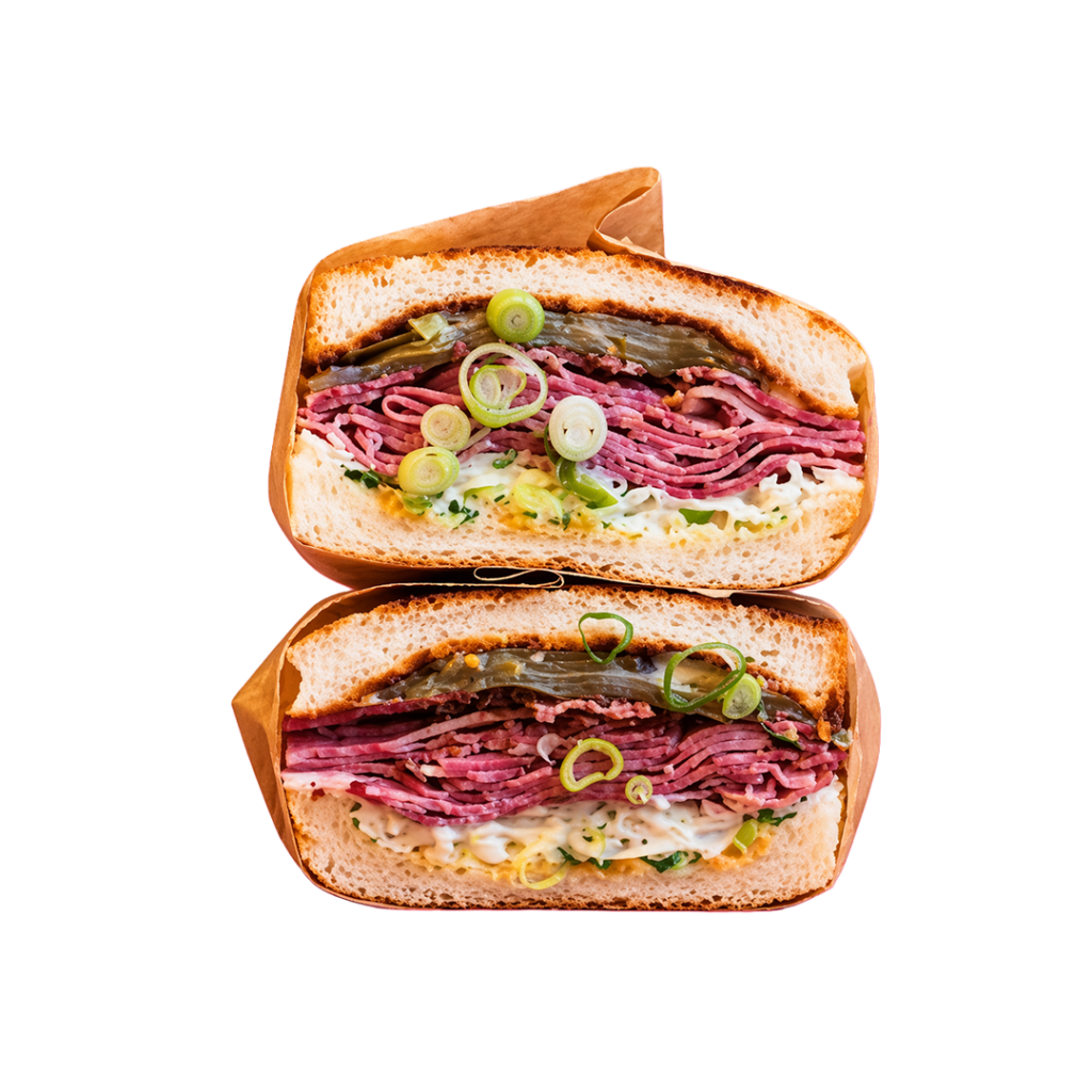 Meilleur sando bordeaux - meilleur sando paris - Sando pastrami avec oignons caramélisés et sauce spicy japonaise - Tastyrice Lormont - Tastyrice Clichy