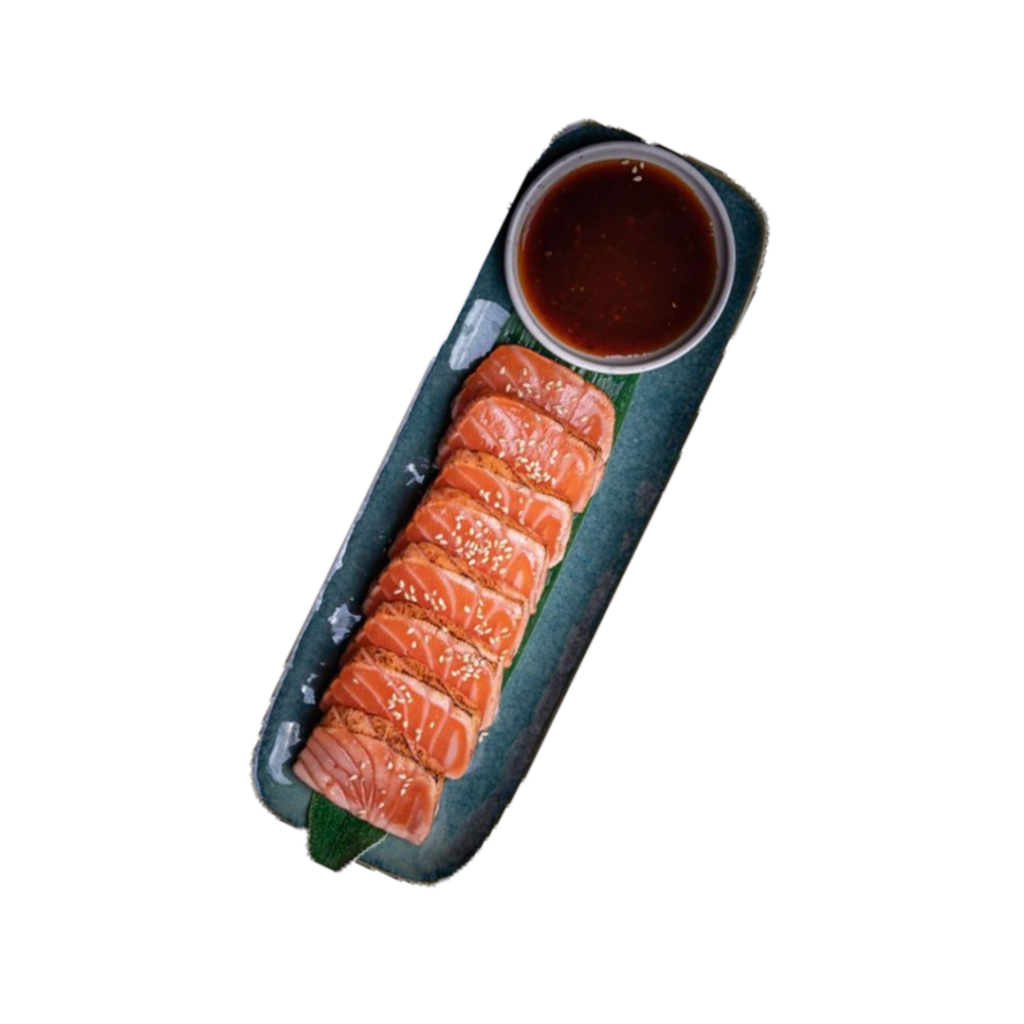 Meilleur sushi bordeaux - meilleur sushi paris - Tataki saumon snacké avec sauce teriyaki et épices japonaises - Tastyrice Lormont - Tastyrice Clichy