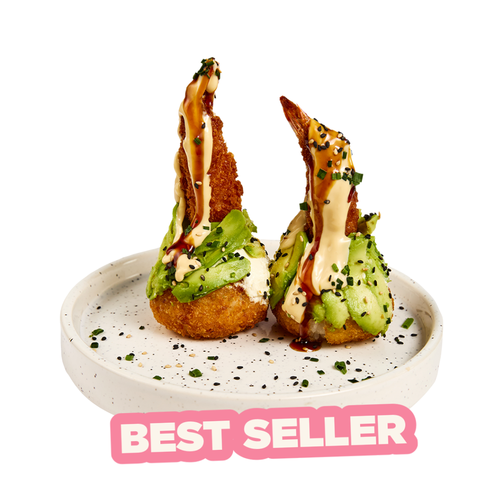 Crispy cheesy crevette tempura avec avocat et sauce maison - Tastyrice Lormont - Tastyrice Clichy